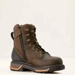 Ariat Men's Big Rig 8" WP Slip Resistant Work Boot -Coffee- 10053572