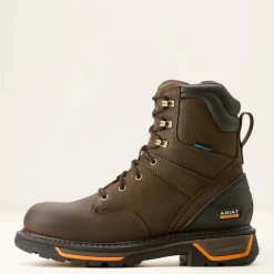 Ariat Men's Big Rig 8" WP Slip Resistant Work Boot -Coffee- 10053572