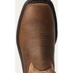 Ariat Men's Big Rig Soft Toe Western Work Boot -Brown- 10033963