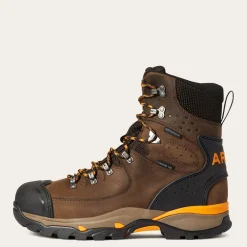 Ariat Men's Endeavor 8" Carbon Toe WP Work Boot - Chocolate - 10038373