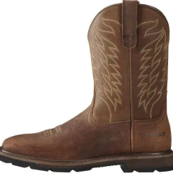 Ariat Men's Groundbreaker 10" Soft Toe Western Work Boot - - 10020059