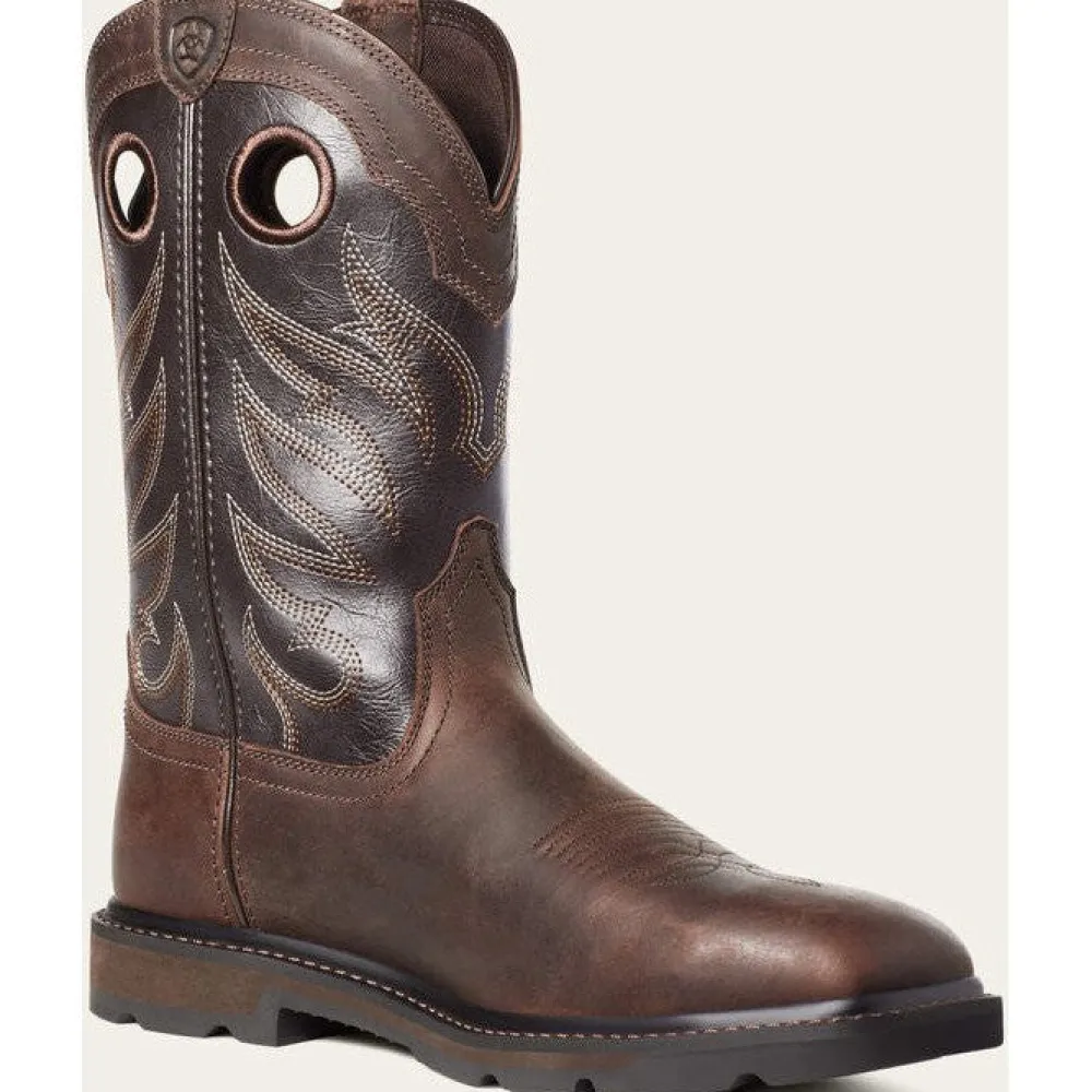 Ariat Men's Groundwork Soft Toe Western Work Boot -- 10034718