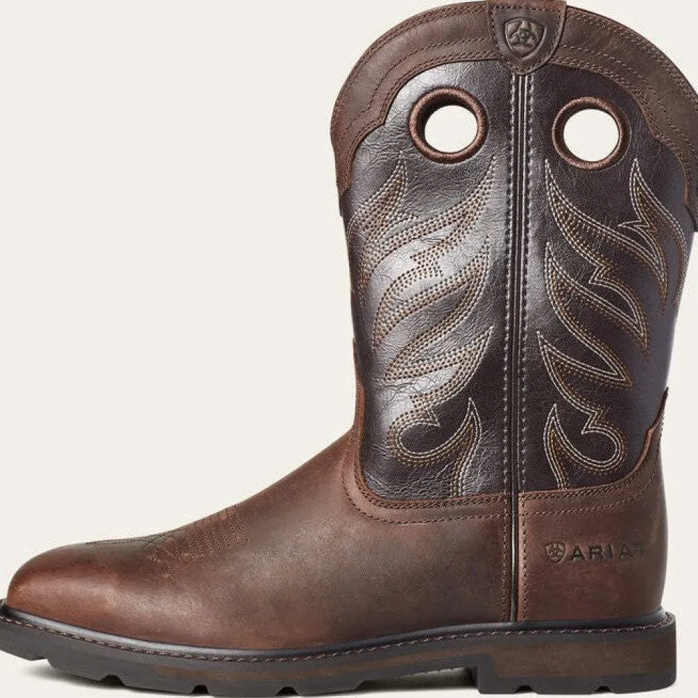 Ariat Men's Groundwork Soft Toe Western Work Boot -- 10034718