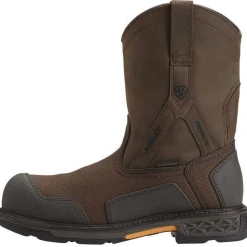 Women Ariat Men's OverDrive XTR 10" Comp Toe WP Work Boot - - 10012942