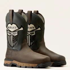 Women Ariat Men's Rebar Flex VentTEK 10" Comp Toe Western Work Boot- 10040432