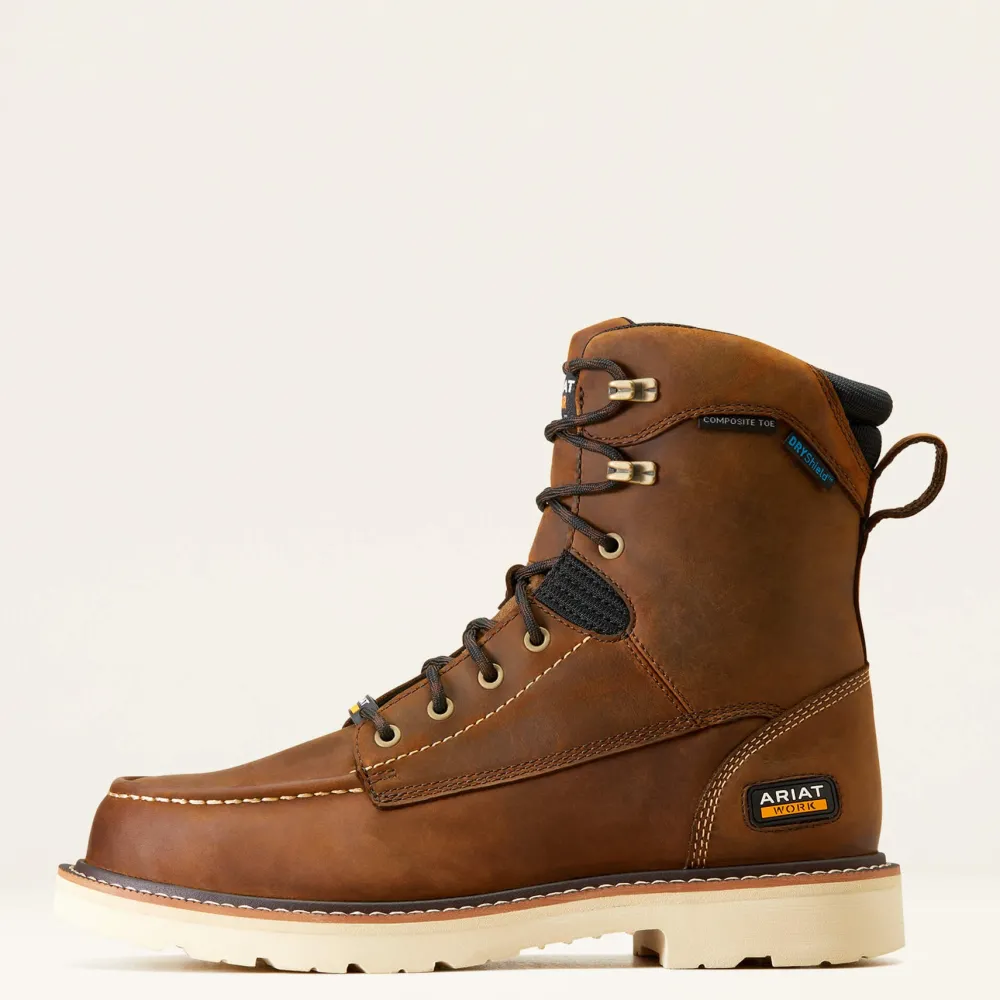 Ariat Men's Rebar Lift 8" Comp Toe WP Work Boot - - 10047028