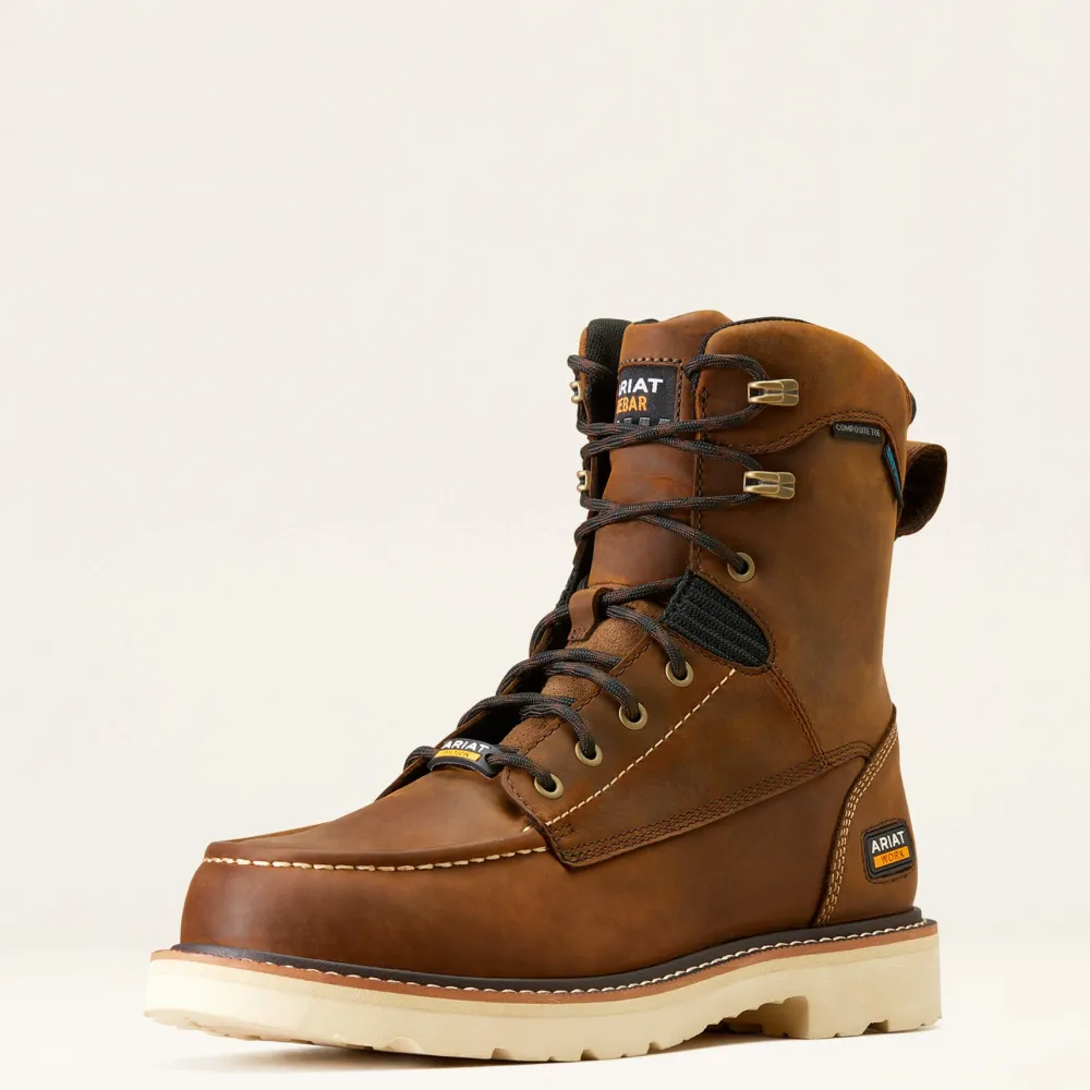 Ariat Men's Rebar Lift 8" Comp Toe WP Work Boot - - 10047028