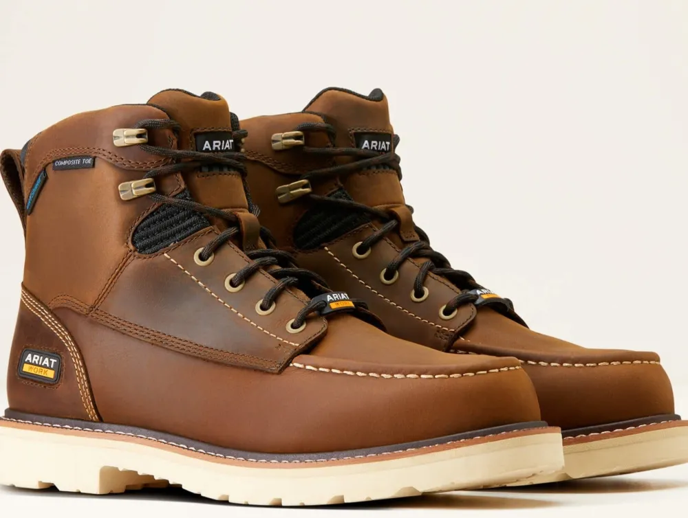 Ariat Men's Rebar Lift 6" Comp Toe WP Work Boot - - 10046876