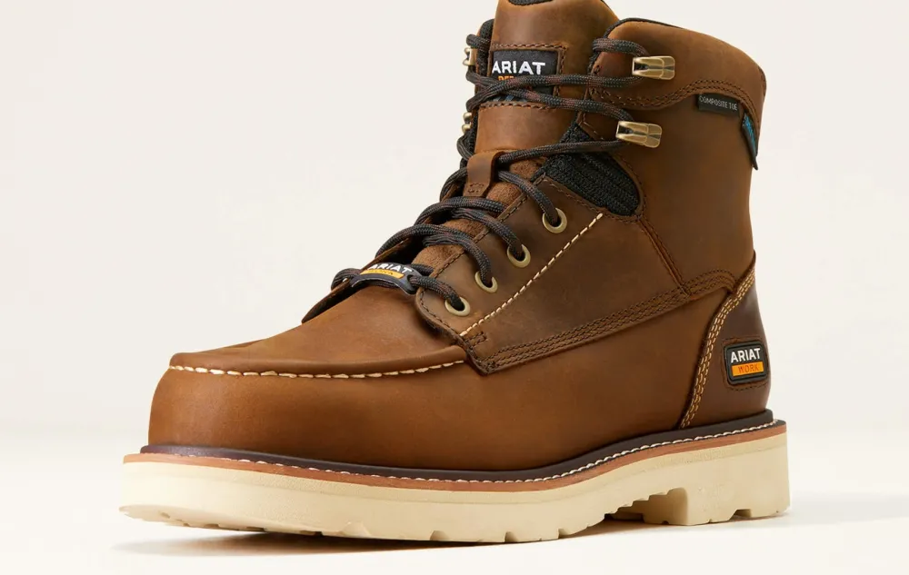 Ariat Men's Rebar Lift 6" Comp Toe WP Work Boot - - 10046876