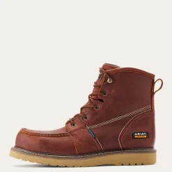 Ariat Men's Rebar Wedge 6" Comp Toe WP Work Boot - Rusted Copper - 10035917