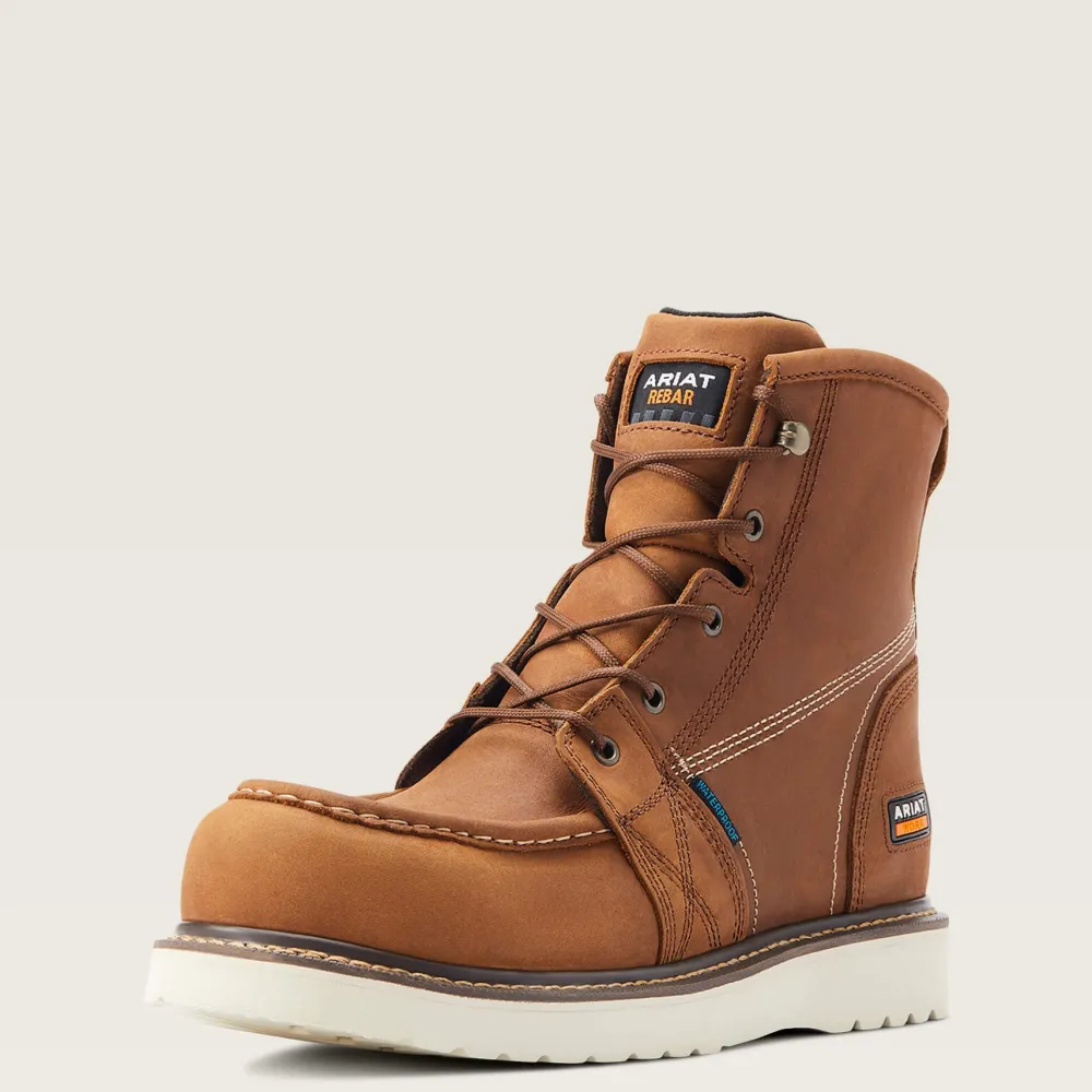 Ariat Men's Rebar Wedge 6" Comp Toe WP Work Boot - Aged - 10044540