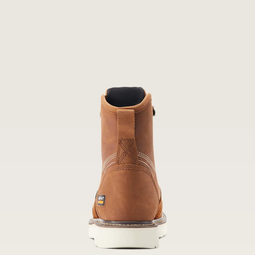 Ariat Men's Rebar Wedge 6" Comp Toe WP Work Boot - Aged - 10044540