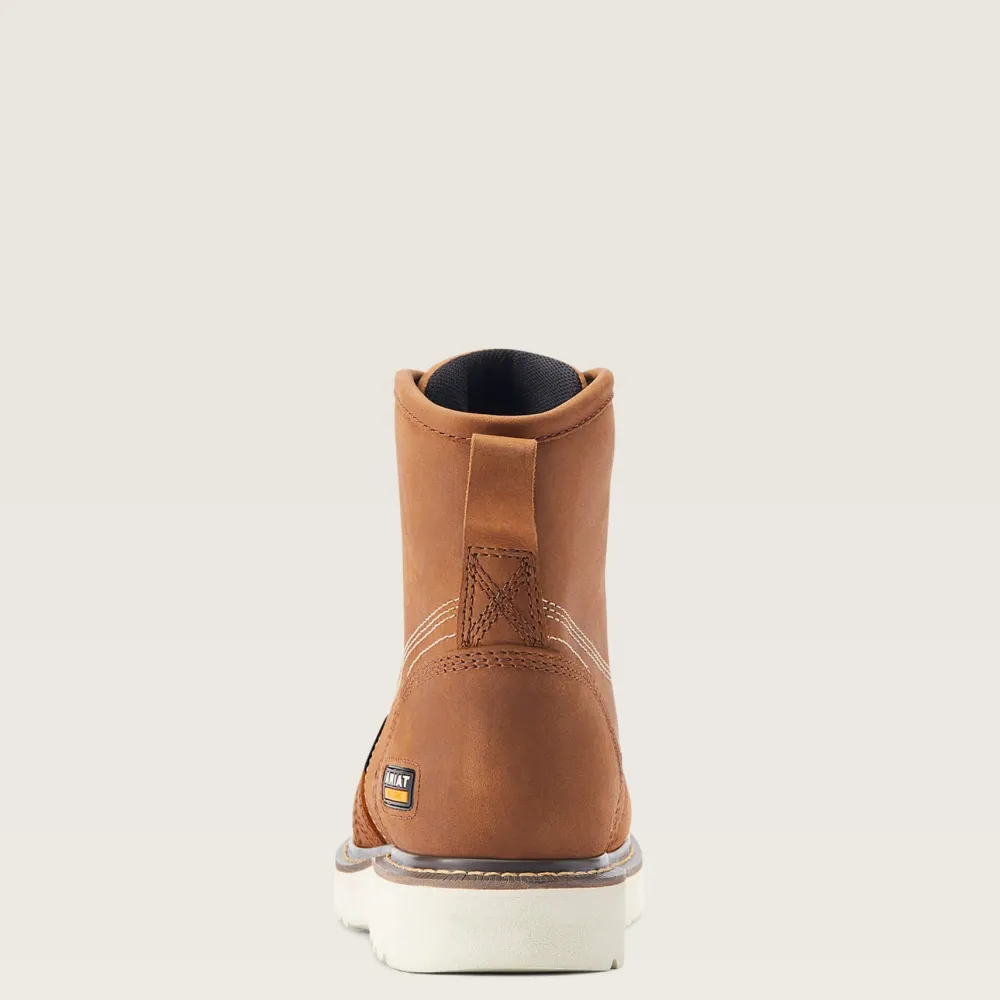 Ariat Men's Rebar Wedge 6" Soft Toe WP Work Boot - Aged - 10044539