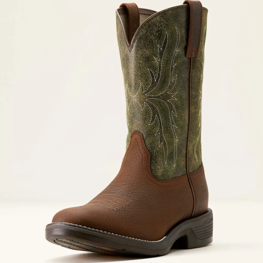 Ariat Men's Ridgeback Round Toe Cowboy Western Boot -Green- 10053575