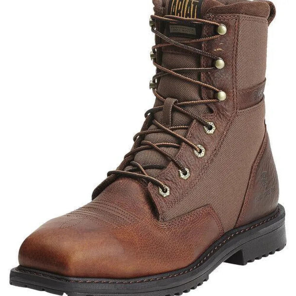 Ariat Men's RigTek 8" Wide Comp Toe Western Work Boot- - 10012927