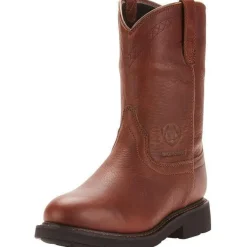 Women Ariat Men's Sierra 10" Soft Toe WP Work Boot - Sunshine - 10002385