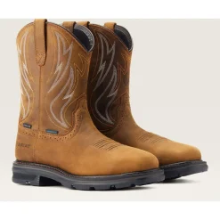 Ariat Men's Sierra Shock Shield Steel Toe Western Work Boot - Brown - 10044544