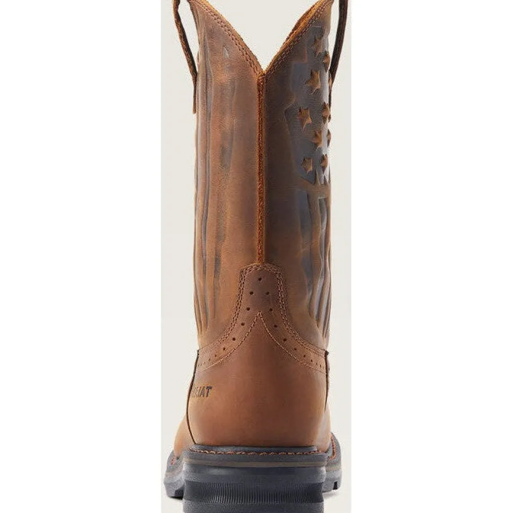 Ariat Men's Sierra Shock Shield Patriot Western Work Boot - - 10044505