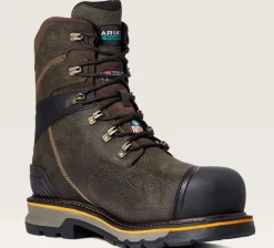 Ariat Men's Stump Jumper 8" Comp Toe WP 600G Ins Work Boot - Coffee - 10038283