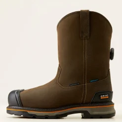Women Ariat Men's Stump Jumper BOA Comp Toe WP Work Boot- Coffee- 10048061