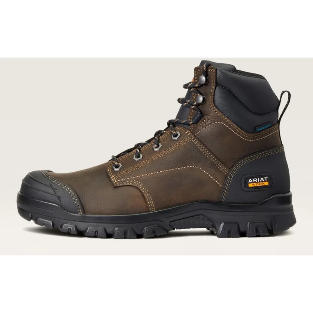 Ariat Men's Treadfast 6" Soft Toe WP Slip Resist Work Boot - - 10040266