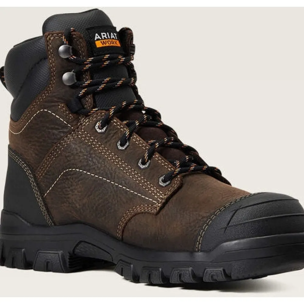 Ariat Men's Treadfast 6" Soft Toe WP Slip Resist Work Boot - - 10040404