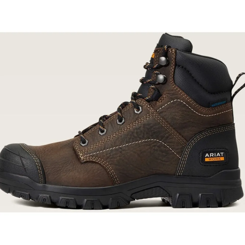 Ariat Men's Treadfast 6" Soft Toe WP Slip Resist Work Boot - - 10040404