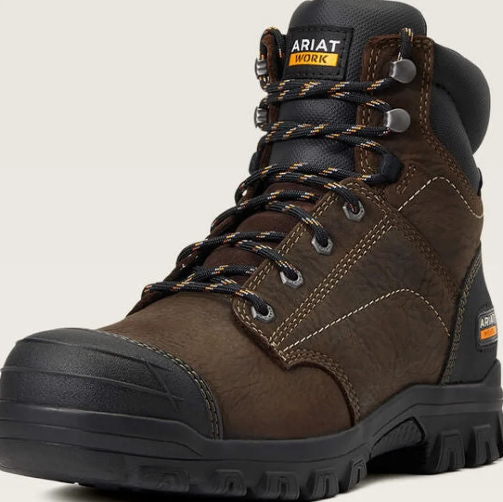 Ariat Men's Treadfast 6" Soft Toe WP Slip Resist Work Boot - - 10040404
