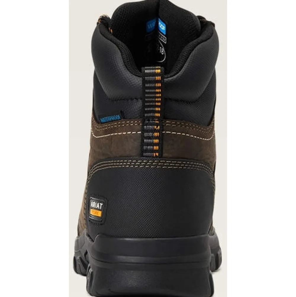 Ariat Men's Treadfast 6" Soft Toe WP Slip Resist Work Boot - - 10040404