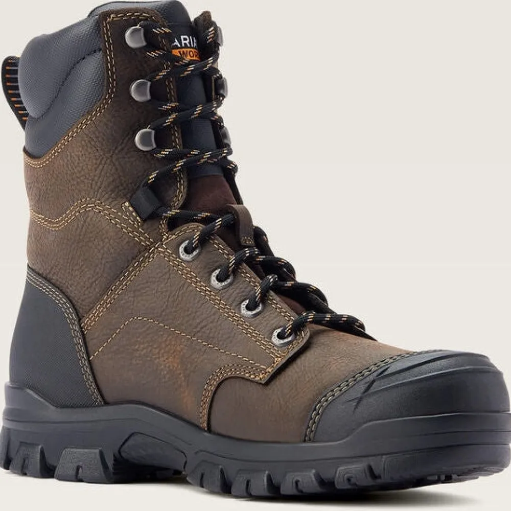 Ariat Men's Treadfast 8" Soft Toe WP Slip Resist Work Boot - - 10042484