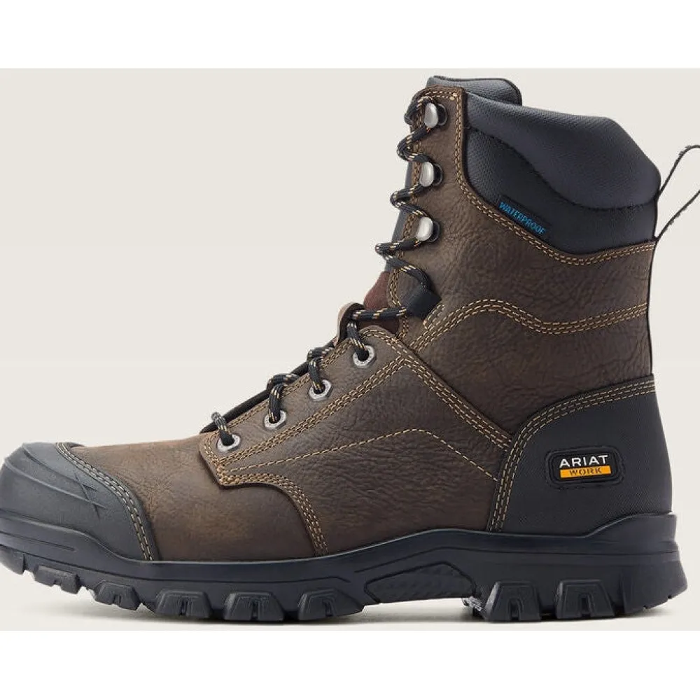 Ariat Men's Treadfast 8" Soft Toe WP Slip Resist Work Boot - - 10042484
