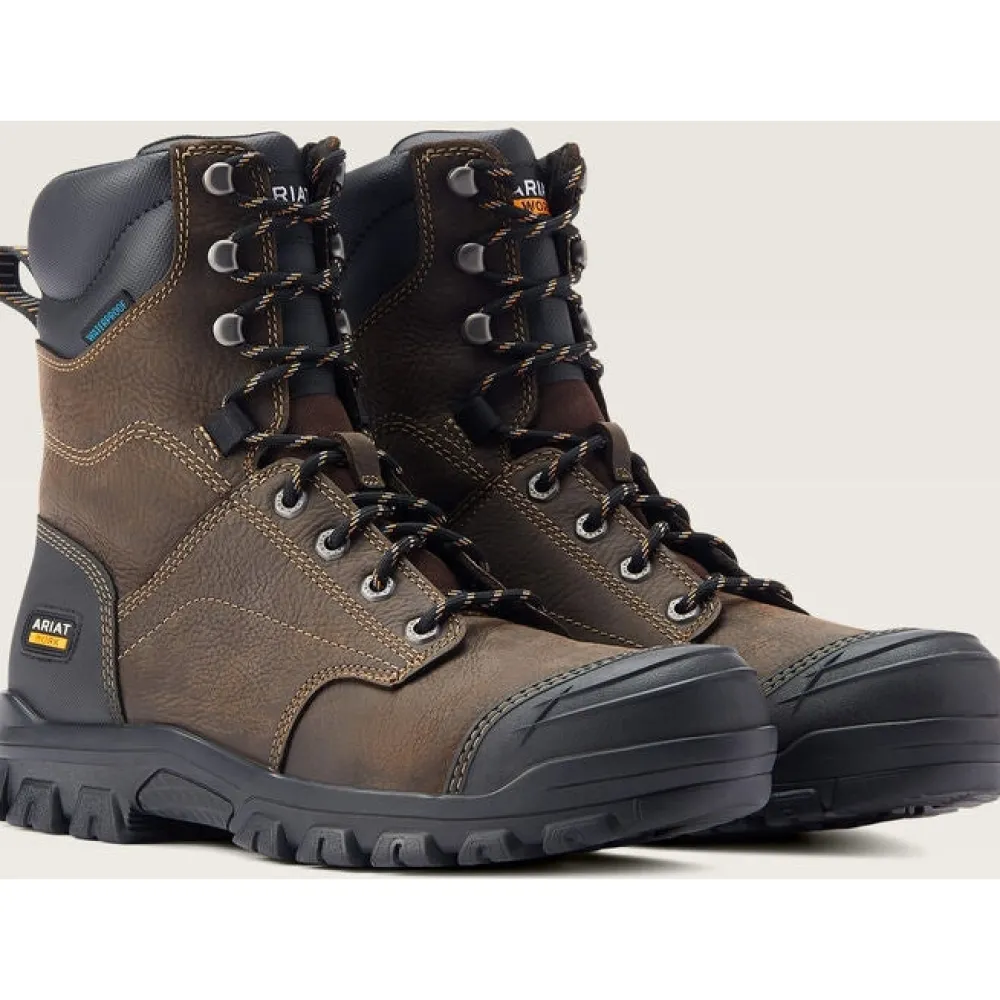 Ariat Men's Treadfast 8" Soft Toe WP Slip Resist Work Boot - - 10042484