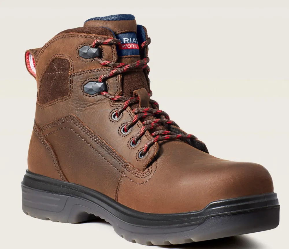 Ariat Men's Turbo 6" Carbon Toe WP USA Assembled Work Boot - - 10036739