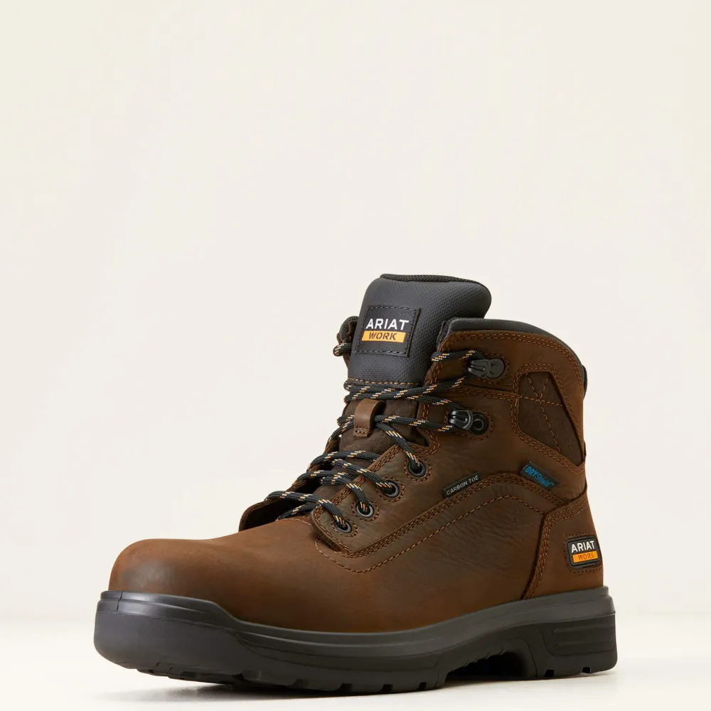 Ariat Men's Turbo 6" Carbon Toe WP Work Boot - Rich - 10046861