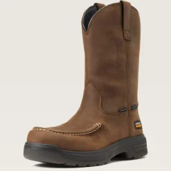 Ariat Men's Turbo Moc Toe Carbon Toe WP Work Boot - Mocha - 10040396