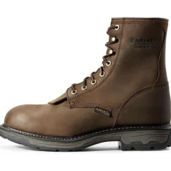 Ariat Men's WorkHog 8" Comp Toe WP Western Work Boot - Oily - 10011943
