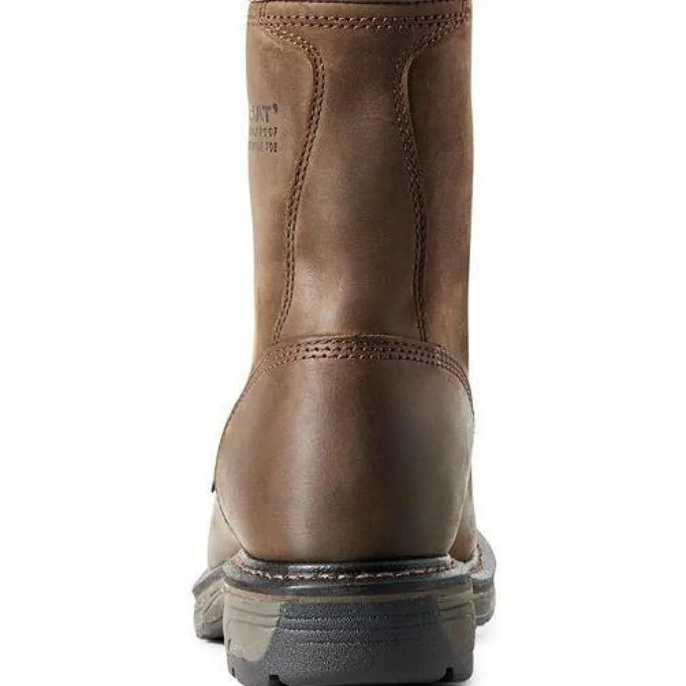 Ariat Men's WorkHog 8" Comp Toe WP Western Work Boot - Oily - 10011943