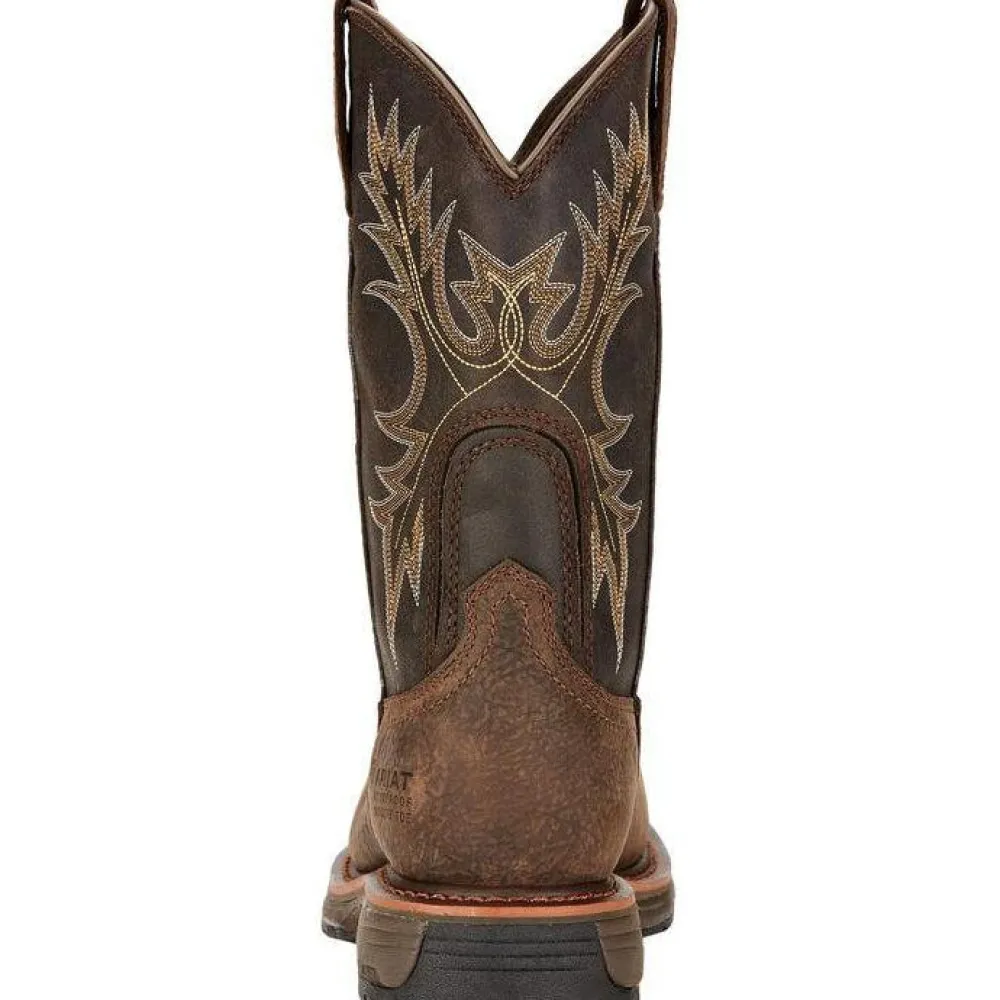 Ariat Men's WorkHog 11" Comp Toe WP Western Work Boot - Bruin - 10017420