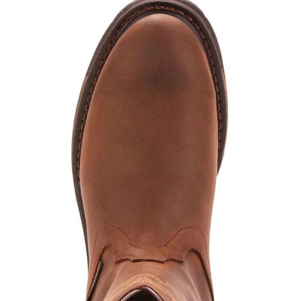 Ariat Men's WorkHog 10" Soft Toe WP Western Work Boot - Oily - 10001198