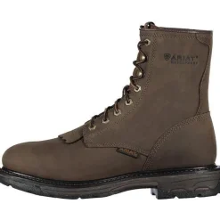 Ariat Men's WorkHog 8" Soft Toe WP Western Work Boot - Oily - 10011939