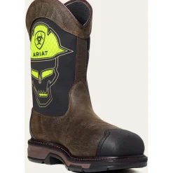 Ariat Men's WorkHog Xt VenTek Bold Carbon Toe WP Work Boot -Coffee- 10035881