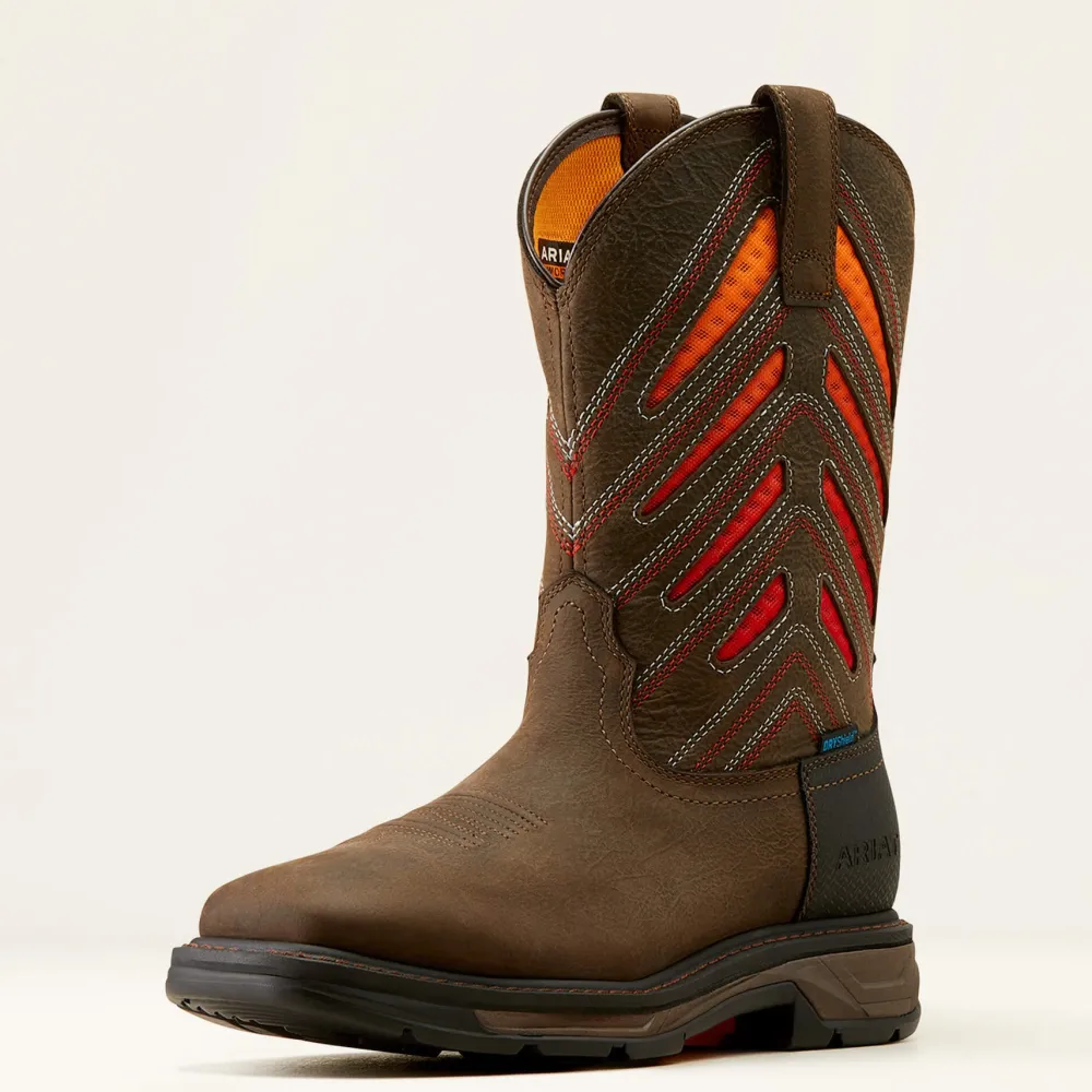 Ariat Men's WorkHog XT VentTEK 11" Soft Toe WP Western Work Boot- 10044504