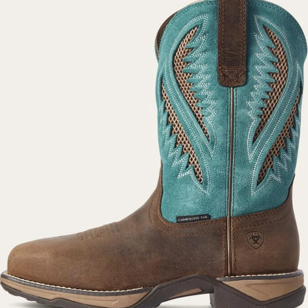 Ariat Women's Anthem VentTEK Comp Toe Work Boot -Chocolate- 10031663