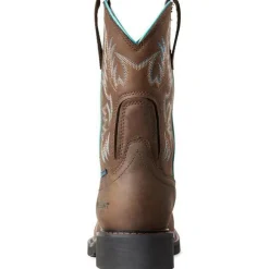 Women Ariat Women's Krista 9" Steel Toe WP Western Work Boot - Dark - 10029516