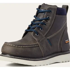 Ariat Women's Rebar Wedge Moc Toe WP Work Boot - Steel - 10035770
