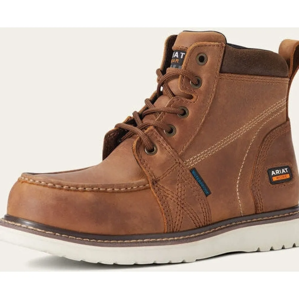 Ariat Women's Rebar Wedge CT Waterproof Work Boot - Aged - 10038335