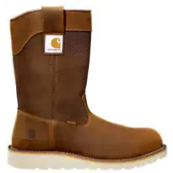 Women Carhartt Men's 10" Soft Toe WP Wedge Wellington Work Boot -- FW1032-M