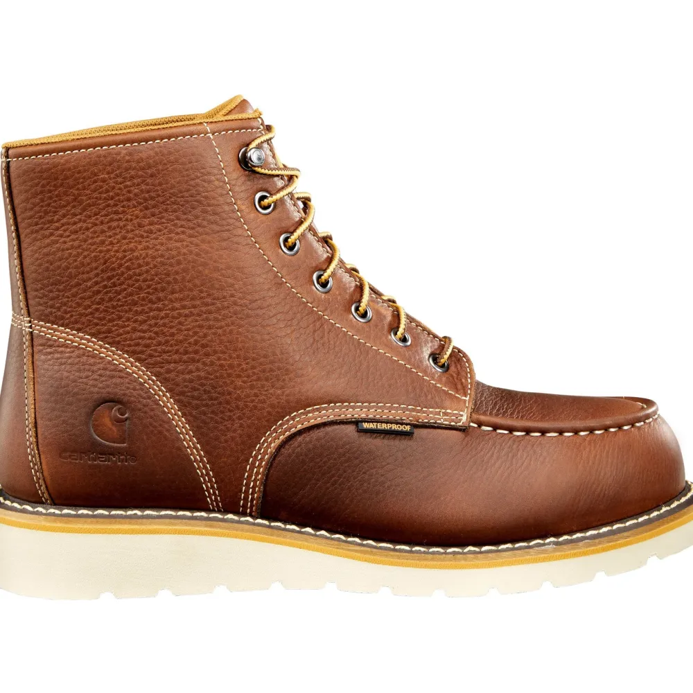 Women Carhartt Men's 6" Soft Toe Waterproof Wedge Work Boot - - CMW6175