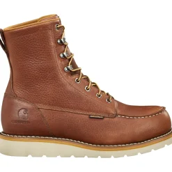 Women Carhartt Men's 8" Waterproof Steel Toe Wedge Work Boot - Redwood - FW8275-M