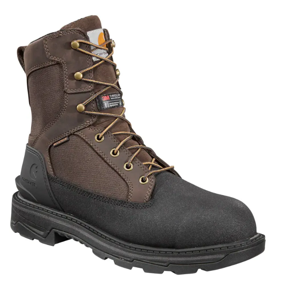 Carhartt Men's Ironwood 8" WP Alloy Toe Work Boot - Dark - FT8509-M
